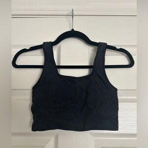 Cropped workout top- size small in washed black